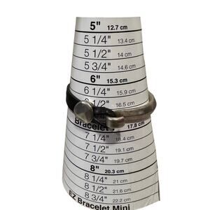 Minimalist Simple Brown leather silver hook and o bracelet